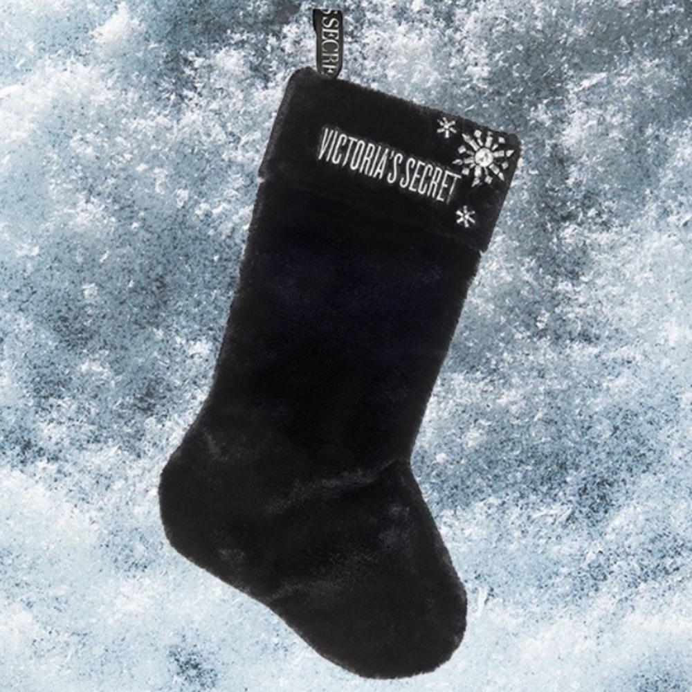 VICTORIA'S SECRET Faux Fur Snowflake Stocking